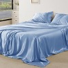 Satin Sheets Queen Size - Similar to Silk Sheets, Silky Bedsheet, Luxury & Ultra Soft, Non-Fading & Wrinkle Free, Good for Hair & Skin, Gifts for Wome - 2 of 4