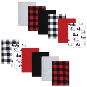 Luvable Friends Hudson Baby Flannel Burp Cloths 12pk - 1 of 2