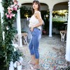 Anna-Kaci Women's Slim Fit Capris Boyfriend Jeans - 3 of 4