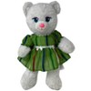Doll Clothes Superstore Green Stripe Dress Fits Large Baby Dolls And Stuffed Animals - 2 of 4