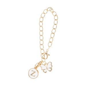 Unique Bargains Butterfly Heart Cup Chain Charm Water Cup Pendant 1 Pc - 1 of 4