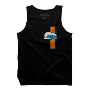 Men's Design By Humans Van life By gegogneto Tank Top - 1 of 2