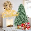 Resenkos Artificial 8ft Blue  Tint Christmas Tree with 3308 PE/PVC Mixed Branch Tips, memory wire+iron wire - 4 of 4