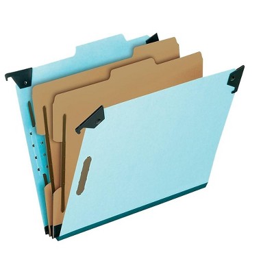 Pendaflex Classification Hanging File Folders Letter Size Light Blue 521625