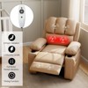 Rocking Massage Chair, 360° Swivel Recliner Chairs for Adults, Single Sofa Chair with Vibration Massage & Heating for Small Spaces, Bedroom, Nursery - 4 of 4