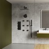 YAWWALK Thermostatic Triple Handles 8-Spray Dual Shower Head Shower Faucet with 6-Jets - 2 of 4