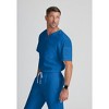 Grey's Anatomy by Barco Classic Men's Evan 2-Pocket V-Neck Scrub Top - image 3 of 4