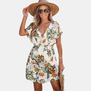 Women's Tropical Dream Cover-Up Dress - Cupshe - 1 of 4