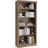 71 Inch High Bookcase, 5-Tier Wooden Bookshelf, Open Storage, White Modern Bookcase, Floor-to-ceiling Display Rack for Bedroom, Living Room ，Office - 2 of 4