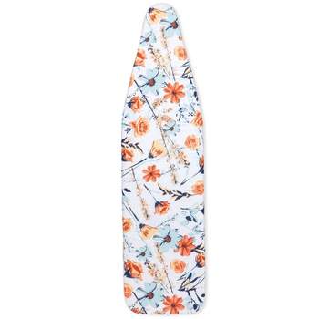 Juvale Cotton Ironing Board Cover Replacement, Floral Print 15"x54" Heavy Duty for Standard Iron Board