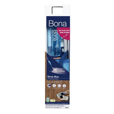 Bona Wood Floor Mop Starter Kit - 1 Spray Mop, 1 Reusable Microfiber Mopping Pad, 1 Refillable Wood Floor Cleaner Liquid_3