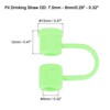 Unique Bargains Reusable Dust-Proof Flexible Washable Straw Cover - 2 of 4