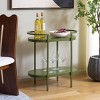 Inessa 2 Tier Bar Cart - BCT2503B - Green - Safavieh - 3 of 4