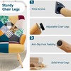 Beautyolove Colorful Fabric Upholstered Accent Chair Wingback Armchair with Solid Wood Legs - 4 of 4