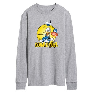 Men's - Disney - The Fabulous Donald Duck Long Sleeve Graphic T-Shirt - 1 of 3