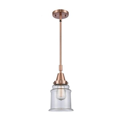 Canton - 1 Light Stem Hung Mini Pendant In Industrial Style-11.13 Inches Tall and 6.5 Inches Wide
