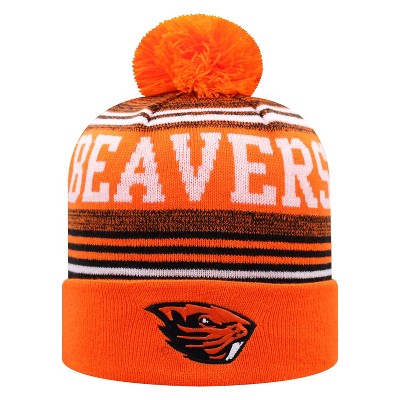 NCAA Oregon State Beavers Men's Rupture Knit Cuffed Beanie with Pom