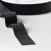 18' Christmas Fabric Ribbon Black Grosgrain - Wondershop™ - 3 of 3