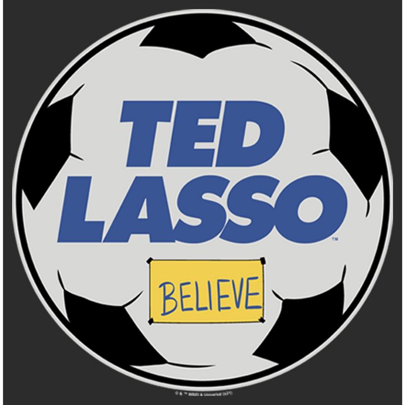Women's Ted Lasso Soccer Ball T-Shirt, 2 of 5