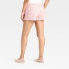 Women's Hello Kitty Gingham Graphic Shorts - Pink - 2 of 3