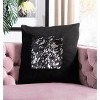Sonoma Metallic Cowhide Pillow - Black/Silver - 20"X20" - Safavieh - 3 of 4