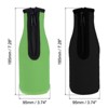 Unique Bargains Cooler Insulator Collapsible Neoprene Beer Bottle Sleeves Covers with Zipper 2 Pcs - 2 of 4