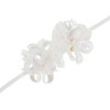 Unique Bargains Flower Pattern Adjustable choker necklace Wrap around wrist bracelet White 1 Pc - 4 of 4