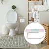 Unique Bargains Wall Mount Aluminum Acrylic Bathroom Toilet Paper Holder Colorful Blue Silver Tone 1 Pcs - 2 of 4