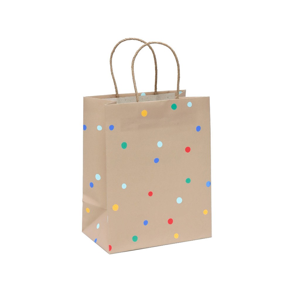 ( pack of 4 bag)) Eco-friendly Small Dots on Kraft Gift Bag - Spritz™