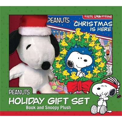 Peanuts: Christmas Is Here! Holiday Gift Set Book and Snoopy Plush - by  Pi Kids (Mixed Media Product)