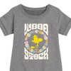 Girls' - Peanuts - Retro Floral Woodstock Graphic Short Sleeve Fleece Dress - 2 of 4