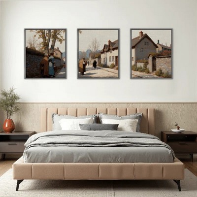 Floral Canvas Wall Art with Strong Artistic and Visual Aesthetics,3 - Pieces