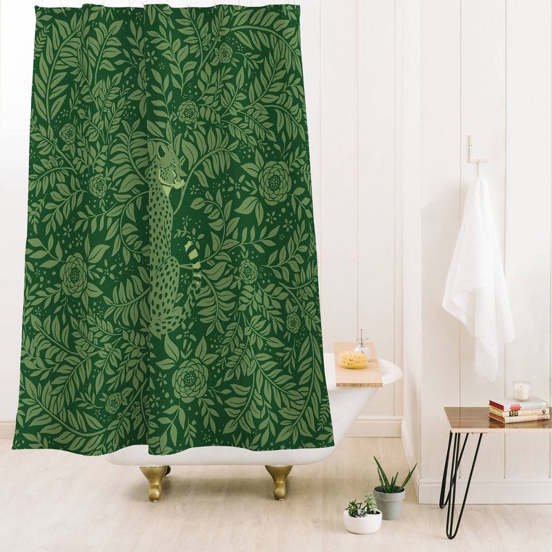Cheetah Spring Collection Shower Curtain - Deny Designs, 3 of 4