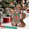 Christmas Gingerbread Man Pinatas Bundle with a Blindfold and Bat, Holiday Theme Piñata - 4 of 4
