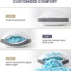 DSVIMOY Support Pillow Cooling Gel Memory Foam Bed Pillow with Smooth Washable Cover for Sleeping Comfort, White and Gray, 16.9"*5.9"*5.9" - 2 of 4