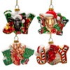 4pc Farm Filled with Joy Set of Glass Christmas Ornaments, Goat, Chicken, Calf and Deer Tree Decorations| OrnamentallyYou - 4 of 4
