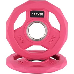 2-Inch Bumper Plates Set, Rubber Coated Weight Plates for Home Gym (2.5-95 Lbs) - Cast Iron Core - 1 of 4