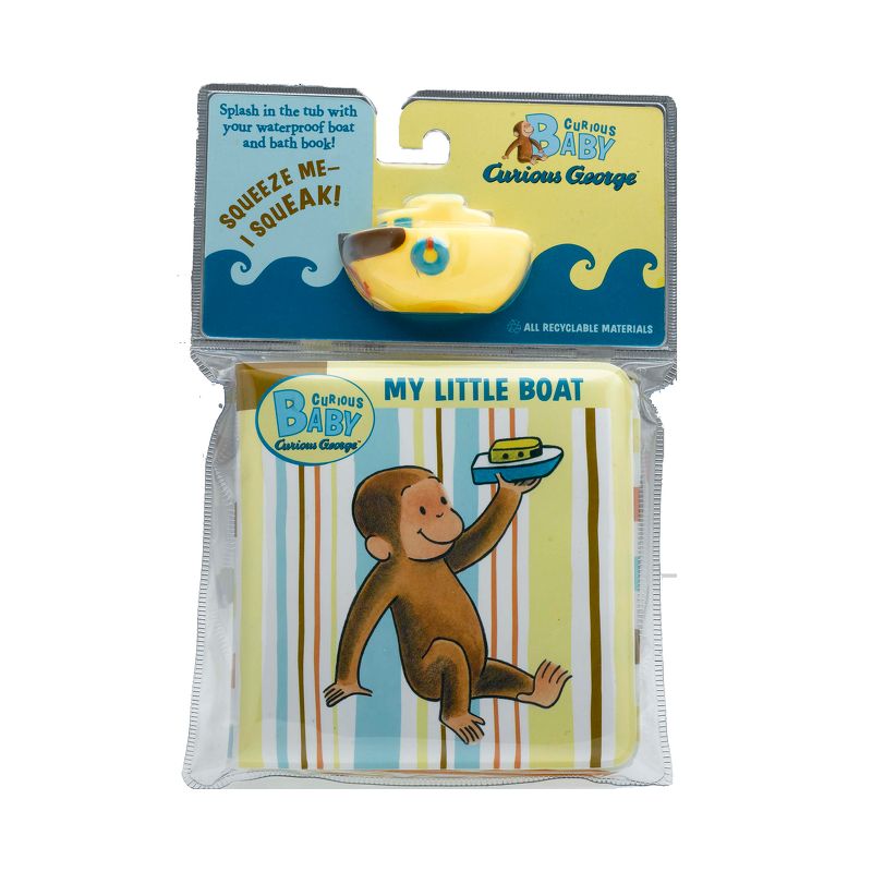 Curious Baby: My Little Bath Book & Toy Boat - (Curious Baby Curious George) by  H A Rey (Mixed Media Product), 1 of 2
