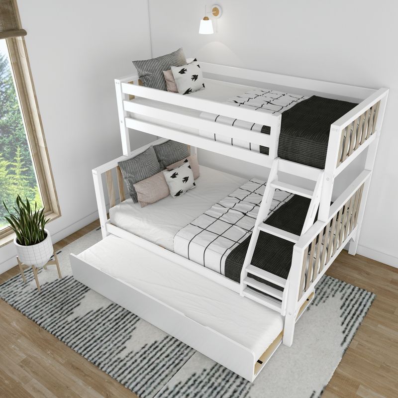 Plank+Beam Scandinavian Twin over Full Bunk Bed with Twin-Size Trundle, 5 of 8