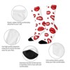 Women Lip Forms In Several Gestures Women Printed Crew Socks Funny Funky Socks Soft Polyester Novelty Gifts for Artists Men - 4 of 4