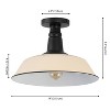 JONATHAN Y Camila Classic Industrial Indoor/Outdoor Iron LED Semi Flush Mount - 4 of 4