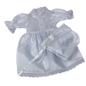 Doll Clothes Superstore Communion Christening Wedding Dress Fits Some Baby Alive And Little Baby Dolls - 1 of 4