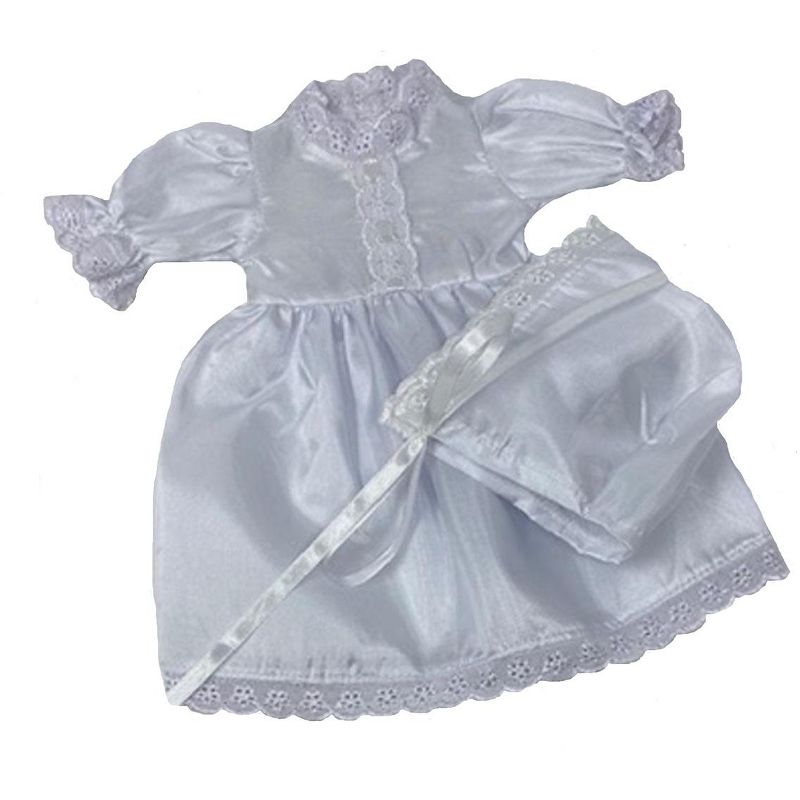 Doll Clothes Superstore Communion Christening Wedding Dress Fits Some Baby Alive And Little Baby Dolls, 1 of 5