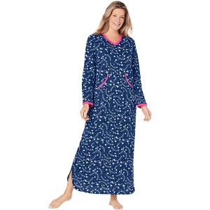 Dreams & Co. Long Printed Sleep Shirt - 1 of 4