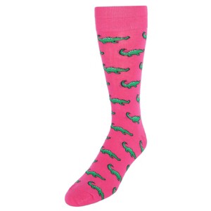 CTM Men's Alligator Soft Novelty Socks (1 Pair) - 1 of 1