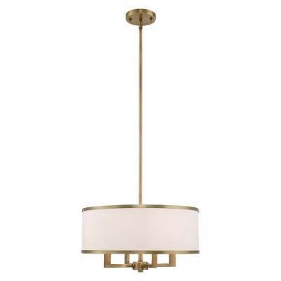 Livex Lighting Park Ridge 4 - Light Chandelier in  Antique Brass