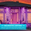 Luxrite A19 LED Purple Bulbs, 60W Equivalent, Non-Dimmable, UL Listed, Indoor Outdoor, Porch, Christmas, Decoration, E26 Standard Base 2 Pack - 2 of 4