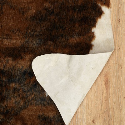 Grey Mix 5' x 7' Tufted Synthetic Cowhide Rug