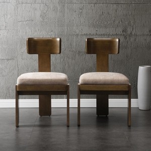 NicBex  Set of 2 Modern Dining Chairs,Upholstered Dinner Chairs with Rubber Wood Legs for Kitchen,Living Room - 1 of 4