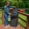 Sunnydaze Outdoor Trash Can - Polypropylene Resin - 4 of 4